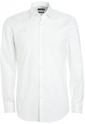 Boss Black Hugo Classic White Slim Fit Stretch 'Jenno' Shirt