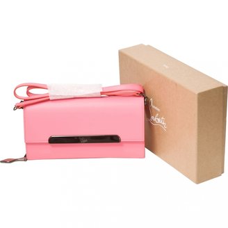 Christian Louboutin Pink Leather Clutch bag