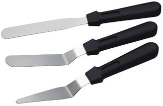 Kitchen Craft Sweetly Does It Set Of Three Assorted Palette Knives - Cranked, Straight, Tapered