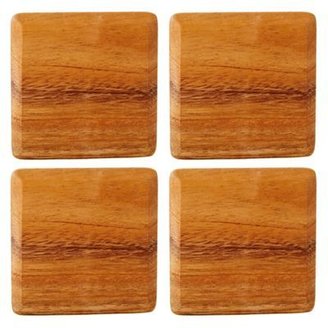 T&G Woodware Acacia wood pack of four coasters