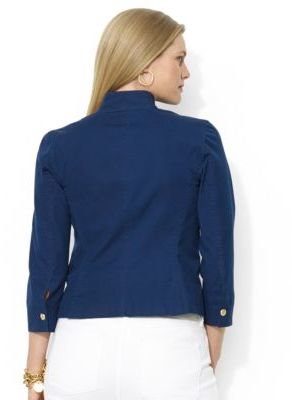 Lauren Ralph Lauren Plus Stretch Cotton Canvas Jacket