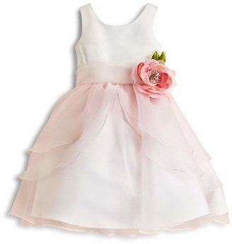 Us Angels Girls' Organza Flower Girl Dress - Little Kid