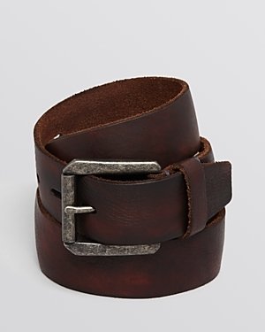 John Varvatos Distressed Leather Belt