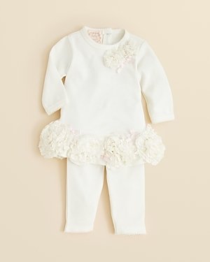 Biscotti Infant Girls' Lace Rose Dress & Leggings Set - Sizes 3-9 Months