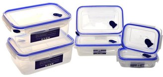 6-Piece Food Storage Containers - Blue