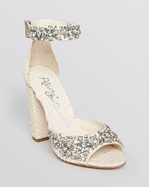 Alice + Olivia Peep Toe Sandals - Vanessa High Heel