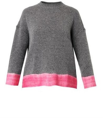 Marni Contrast-hem cashmere-blend sweater