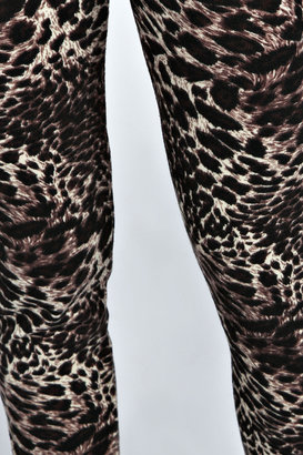 boohoo Constance Leopard Brushed Knit Leggings