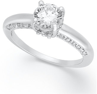 Diamond Engagement Ring in 14k White Gold (1-1/2 ct. t.w.)