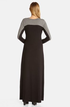 Karen Kane Colorblock Long Sleeve Maxi Dress