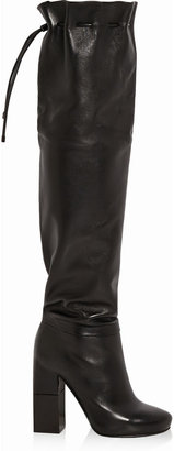 Lanvin Drawstring leather over-the-knee boots