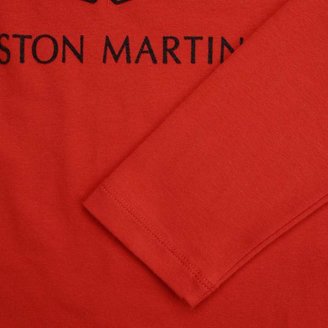 Aston MartinBoys Red Logo Print Jersey Top