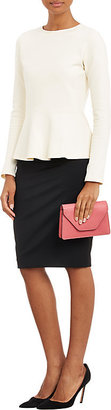 Valextra Women's Iside Shoulder Strap Wallet-PINK