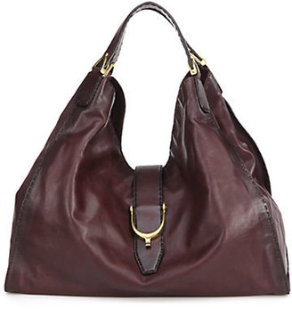 Gucci Soft Stirrup Large Shoulder Bag/Burnished Leather