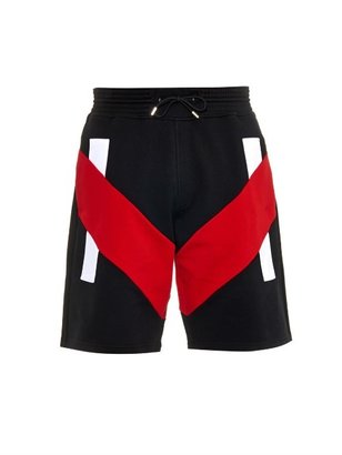Givenchy Tri-colour jersey track shorts