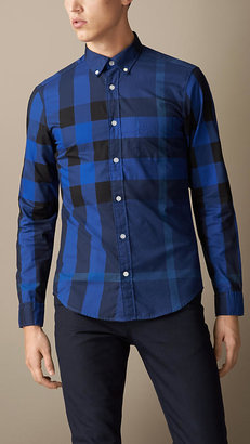 Burberry Giant Exploded Check Cotton Shirt