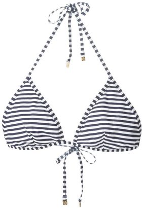Tory Burch striped halterneck bikini top