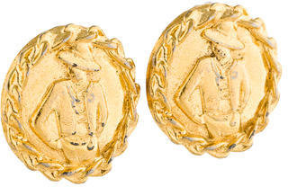 Chanel Medallion Earrings