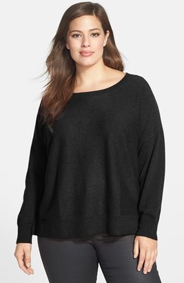 Eileen Fisher Fine Gauge Cashmere Sweater (Plus Size)