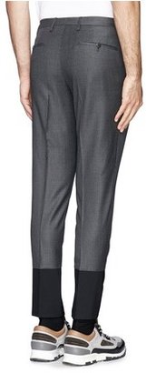 Nobrand Contrast cuff houndstooth pants