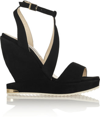 Paloma Barceló Suede wedge sandals