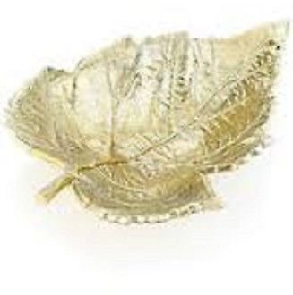 Martha Stewart Collection 9 Inch Bowl Park Leaves Gold