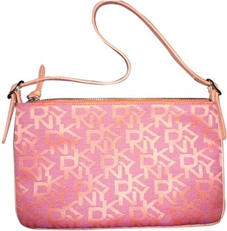 DKNY Pink Cotton Handbag