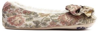 Ruby and Ed Ruby & Ed - Brocade Bow Ballet Slipper - Gold