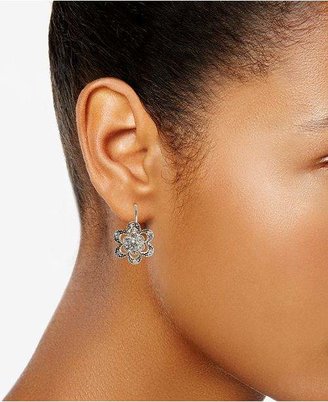Betsey Johnson Crystal Flower Earrings