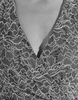 Lipsy V Neck Asymmetric Lace Bodycon Dress