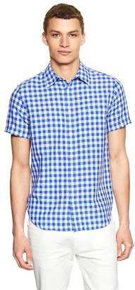 Gap Linen-cotton checkered shirt