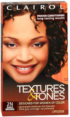 Clairol Textures & Tones Permanent Haircolor Dark Brown 2N