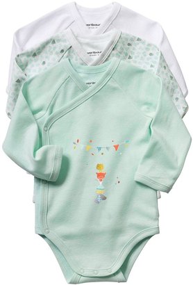 Happy Price Pack of 3 Long-Sleeved Bodysuits for Newborns