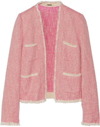 L'Agence Cotton-blend tweed jacket