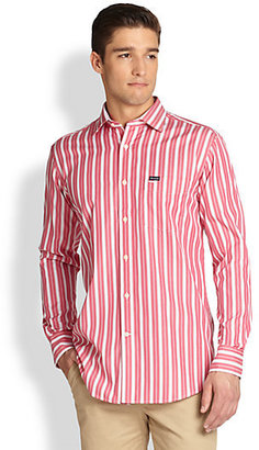 Façonnable Wide Striped Sportshirt