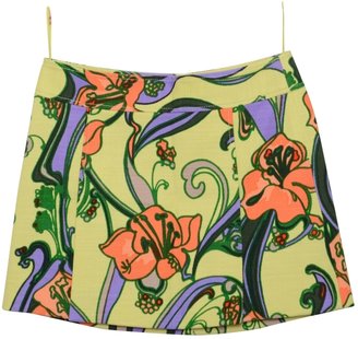 Dolce & Gabbana Yellow Cotton Skirt