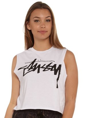 Stussy Stock Custom Made Crop Muscle Shirt