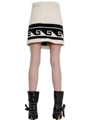 Isabel Marant Techno Wool Blend Knit Skirt
