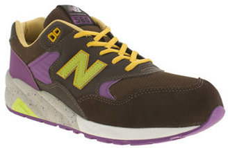 New Balance mens brown 580 trainers