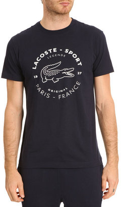 Lacoste TH2351 Sport Navy Print T-Shirt