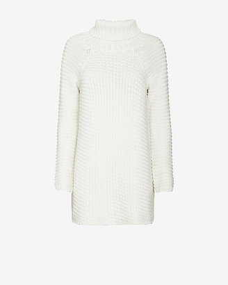 Mason by Michelle Mason Turtleneck Sweater Dress: White