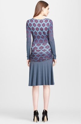 Tracy Reese Long Sleeve Ruched Jersey Dress