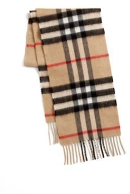 Burberry Kid's Cashmere Check Scarf