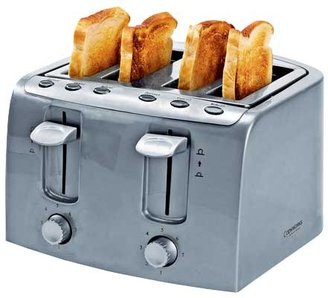 Cookworks 4 Slice Toaster - Silver.