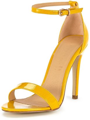 Shoebox Shoe Box Isabella Ankle Strap Minimal Heeled Sandals - Yellow