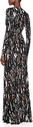 Rachel Pally Long-Sleeve Printed Caftan Maxi Dress, Women's