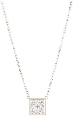 Michael Kors Very Hollywood CZ Square Pendant Necklace