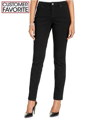 Style&Co. Curvy-Fit Skinny Jeans, Black Wash