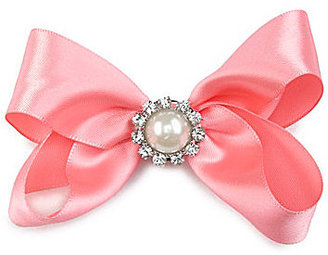 Copper Key Bling Bow with Pearl