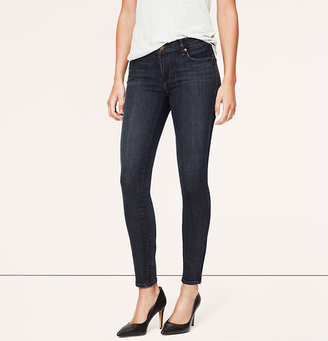 LOFT Petite Modern Skinny Ankle Zip Jeans in Puddle Blue Wash